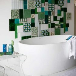 Opções de azulejo de banheiro: 185+ (foto) opções de parede