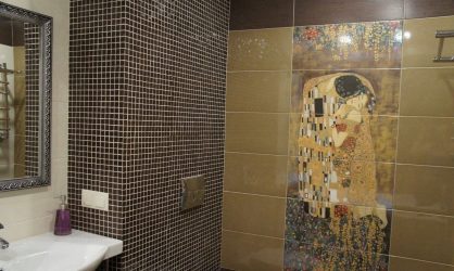 Opções de azulejo de banheiro: 185+ (foto) opções de parede