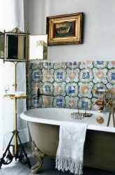 Opções de azulejo de banheiro: 185+ (foto) opções de parede