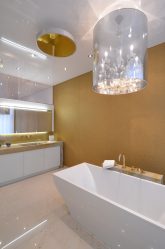 Como fazer um teto de painéis de plástico? 250+ (Fotos) Projeto 