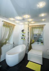 Como fazer um teto de painéis de plástico? 250+ (Fotos) Projeto 