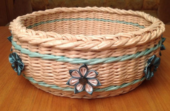 Weaving baskets of newspaper tubes step by step for beginners (90 + Photo). How to start and finish?