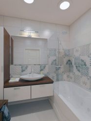 Azulejo para uma pequena casa de banho (mais de 150 Design Fotos): A combinação ideal de estilo e decoração