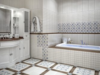 Azulejo para uma pequena casa de banho (mais de 150 Design Fotos): A combinação ideal de estilo e decoração
