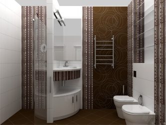 Azulejo para uma pequena casa de banho (mais de 150 Design Fotos): A combinação ideal de estilo e decoração