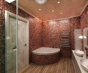 Azulejo para uma pequena casa de banho (mais de 150 Design Fotos): A combinação ideal de estilo e decoração