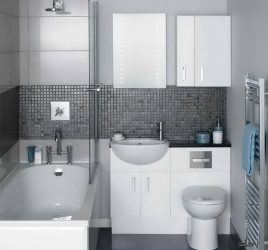 Azulejo para uma pequena casa de banho (mais de 150 Design Fotos): A combinação ideal de estilo e decoração