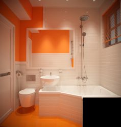 Azulejo para uma pequena casa de banho (mais de 150 Design Fotos): A combinação ideal de estilo e decoração