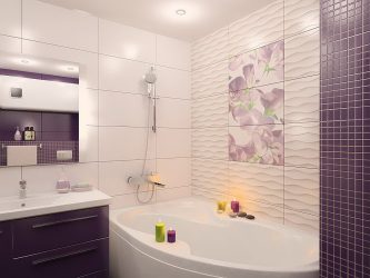 Azulejo para uma pequena casa de banho (mais de 150 Design Fotos): A combinação ideal de estilo e decoração
