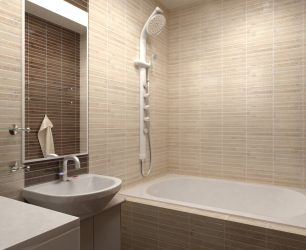 Azulejo para uma pequena casa de banho (mais de 150 Design Fotos): A combinação ideal de estilo e decoração