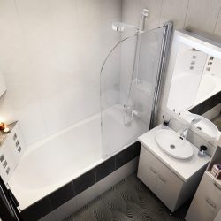 Azulejo para uma pequena casa de banho (mais de 150 Design Fotos): A combinação ideal de estilo e decoração