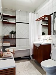 Azulejo para uma pequena casa de banho (mais de 150 Design Fotos): A combinação ideal de estilo e decoração