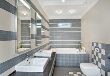 Azulejo para uma pequena casa de banho (mais de 150 Design Fotos): A combinação ideal de estilo e decoração