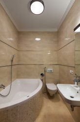 Azulejo para uma pequena casa de banho (mais de 150 Design Fotos): A combinação ideal de estilo e decoração