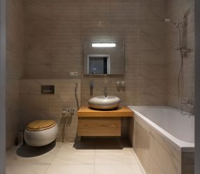 Azulejo para uma pequena casa de banho (mais de 150 Design Fotos): A combinação ideal de estilo e decoração