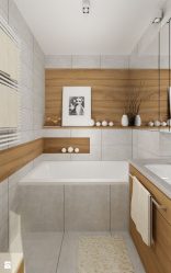 Azulejo para uma pequena casa de banho (mais de 150 Design Fotos): A combinação ideal de estilo e decoração