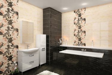 Azulejo para uma pequena casa de banho (mais de 150 Design Fotos): A combinação ideal de estilo e decoração