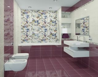 Azulejo para uma pequena casa de banho (mais de 150 Design Fotos): A combinação ideal de estilo e decoração