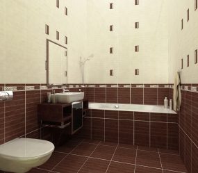 Azulejo para uma pequena casa de banho (mais de 150 Design Fotos): A combinação ideal de estilo e decoração