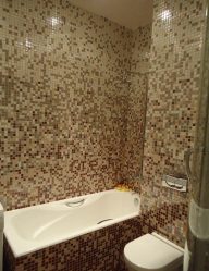 Azulejo para uma pequena casa de banho (mais de 150 Design Fotos): A combinação ideal de estilo e decoração