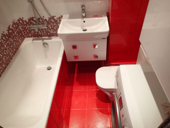 Azulejo para uma pequena casa de banho (mais de 150 Design Fotos): A combinação ideal de estilo e decoração