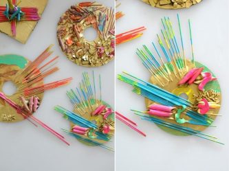 Modelos Artesanato de cereais e massas para crianças com as próprias mãos (mais de 185 fotos) - A solução original para decorar a casa e não apenas