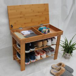 Hall de entrada com prateleiras para sapatos e roupas As mãos: 125 + opções de foto (com um assento, com um cabide, com um banquinho e não só)