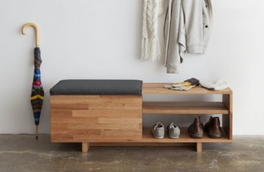 Hall de entrada com prateleiras para sapatos e roupas As mãos: 125 + opções de foto (com um assento, com um cabide, com um banquinho e não só)