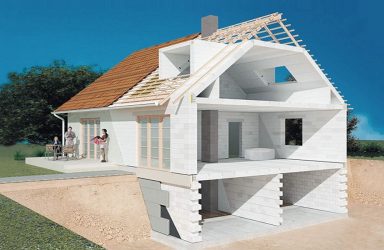 175+ Foto Projetos de casas de blocos de concreto de espuma, ou como construir rapidamente um sonho?