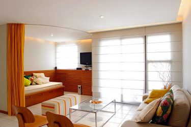 Cortinas romanas no interior (mais de 205 fotografias) - Decoração de janelas elegantes com as próprias mãos (instruções passo a passo)