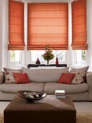 Cortinas romanas no interior (mais de 205 fotografias) - Decoração de janelas elegantes com as próprias mãos (instruções passo a passo)