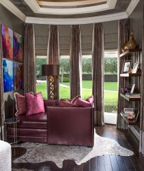 Cortinas romanas no interior (mais de 205 fotografias) - Decoração de janelas elegantes com as próprias mãos (instruções passo a passo)