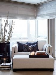 Cortinas romanas no interior (mais de 205 fotografias) - Decoração de janelas elegantes com as próprias mãos (instruções passo a passo)