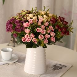 Rosas grandes e pequenas de Foamiran: 150+ (foto) com instruções passo a passo. 7 master classes detalhadas para iniciantes
