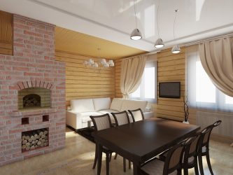 A simbiose do presente e do passado! Fogões originais russos no interior das casas