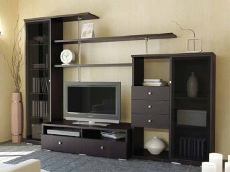 Belíssimo armário na parede da sala: mais de 140 fotos de parede grande e modular