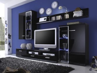 Belíssimo armário na parede da sala: mais de 140 fotos de parede grande e modular