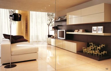 Belíssimo armário na parede da sala: mais de 140 fotos de parede grande e modular