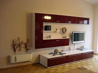 Belíssimo armário na parede da sala: mais de 140 fotos de parede grande e modular