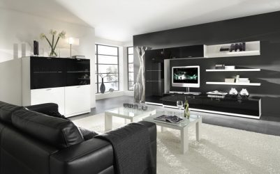 Belíssimo armário na parede da sala: mais de 140 fotos de parede grande e modular