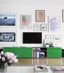 Belíssimo armário na parede da sala: mais de 140 fotos de parede grande e modular