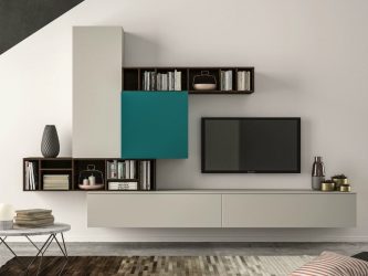 Belíssimo armário na parede da sala: mais de 140 fotos de parede grande e modular
