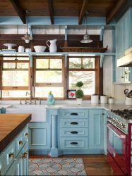 Design de cozinha em estilo country - espírito contemporâneo em um interior moderno (mais de 225 fotos)