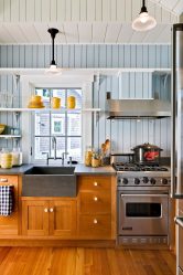 Design de cozinha em estilo country - espírito contemporâneo em um interior moderno (mais de 225 fotos)