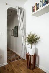 Cortinas na porta - Como resolver a harmonia na casa? Mais de 215 fotos de ideias bonitas e modernas