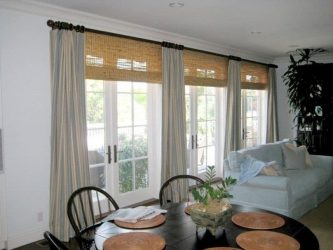 Cortinas na porta - Como resolver a harmonia na casa? Mais de 215 fotos de ideias bonitas e modernas