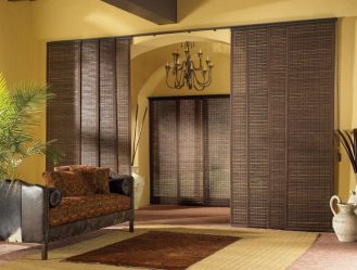 Cortinas na porta - Como resolver a harmonia na casa? Mais de 215 fotos de ideias bonitas e modernas