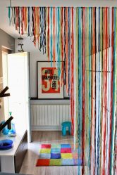 Cortinas na porta - Como resolver a harmonia na casa? Mais de 215 fotos de ideias bonitas e modernas