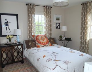 Belíssimas cortinas de ilhós: uma homenagem à moda ou um detalhe prático de design? 175+ (fotos) novos produtos para sala de estar, quarto, cozinha