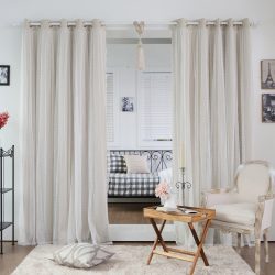 Belíssimas cortinas de ilhós: uma homenagem à moda ou um detalhe prático de design? 175+ (fotos) novos produtos para sala de estar, quarto, cozinha